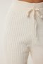Spanish Leg Stretchy Knitwear Trousers Cream Lus0072 - 5