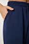 Wide Leg Modal Sweatpants Dark Blue Lub0070 - 5
