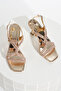 Women's Style Heeled Evening Shoes Silver - 2