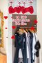 Love Lettering February 14 Happy Valentine's Day Glass Showcase Room Sticker 70cm