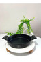 Set of 3 Black Cast Iron Saucepan Cookware - 3