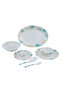 35 Piece Flower sketch Melamineware Dinner Set- DC2462 - 2