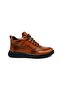 Men's Shoes Ms 706001   Genuine Leather Brown Shoes - 3