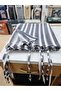 Ring-Grey-White Custom Made Luxury Tarpaulin Balcony Curtain - Measures - En X Height - 5
