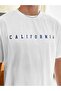 White Blue Califrnia Printed Blue Shorts T-shirt Summer Set - 5