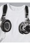 Beyza Headphone Detail Printed Summer Children's T-Shirt Shorts Set - 4