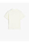 Button Detailed Polo Neck Short Sleeve Cotton T-Shirt - 2