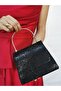 Women's Black Clutch Portfolio Handbag Wedding Engagement Evening Bag - 3