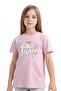 Good Mood Printed Girls' Short Sleeve T-Shirt