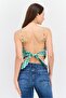 Women Square Neck Sleeveless Checkered Tank Top, Multicolor - 3