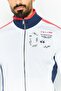Men Mock Neck Long Sleeves Embroidered Sweatshirt, Navy - 3
