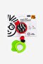 Bright Bold Rattle And Teether High Contrast Toy, Black and Red Combo