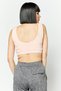 Women Padded Brand Logo Outdoor Sport Bra, Pink - 2