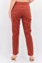 Women Regular Fit Washed Denim Jeans, Rust - 3