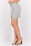 Women Brand Logo Mini Skirt, Grey - 2
