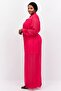 Women Plus Size Textured Long Sleeve Jumpsuit, Pink - 4
