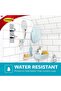 3M COMMAND™  BATH HOOK WITH WATER RESISTANT STRIPS  MEDIUM BATH18 CLEAR FROSTED 2HK+3S/PK - 5