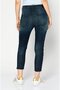 Women Boyfriend Fit Washed Stretchable Denim Jeans, Dark Blue - 3