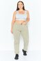 Women Sportswear Fit Embroidered Outdoor Sweatpants, Sage Green - 2