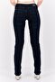 Women Straight Fit Solid Stretchable Jeans, Navy - 3
