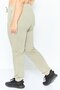 Women Sportswear Fit Embroidered Outdoor Sweatpants, Sage Green - 4