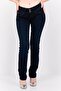 Women Straight Fit Solid Stretchable Jeans, Navy