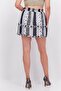 Women Floral Mini Skirt, Navy Blue - 3