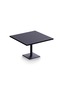 Ristoran Bar Table Square Base - 4 Seater Cocktail Bistro Table for Pub - Black
