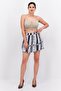 Women Floral Mini Skirt, Navy Blue - 4