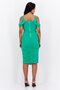 Women Plain Midi Dress, Green - 4