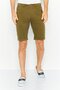 Men Solid Chino Shorts, Olive
