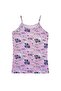 Tutku 6-Pack Girls' Rope Strap Undershirt, Printed Cotton, Colorful - 6