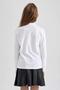 J0010A6-Fw Girl's Long Sleeve Polo Neck T-Shirt - 8