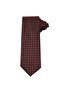 Classic Pocket Handkerchief Patterned Claret Red Tie - 3