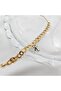 Stainless Steel Milky Way Bracelet with Letter K - 3