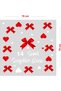 Ribbons And Containers Glass Showcase Room Decoration Sticker for February 14 Valentine's Day 70 cm - 3
