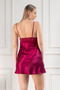 Women's Guipure Lace Detailed Satin Dowry Double Nightgown Dressing Gown Set - 9