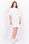 Women Embroidered Logo Mini Dress, White - 2