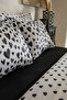 Amour Bliss Black Single 100% Cotton Duvet Cover - 8