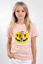 Emoji Printed Girls' Short Sleeve T-Shirt