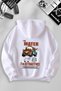 Unisex Women Men Mater Printed Hooded Basic Sweatshirt