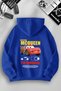 Unisex Women Men Mcqueen Back Printed Hooded Basic Sweatshirt