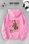 Unisex Women Men One Piece Dc Printed Hooded Basic Sweatshirt