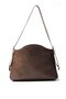 Women's Shoulder Bag with Brown Belt Detail - 3