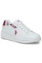 U.S. Polo Assn. Costa Wmn 4Fx Women's White-Claret Red Sneaker Shoes