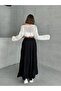 Women's Wrinkled Modal Textured Soft Long Skirt - 6