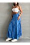 Women's Wrinkled Modal Textured Soft Long Skirt - 5