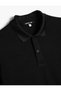 Polo Neck Sports T-Shirt Short Sleeve with Button Detail - 3