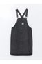 Lcw Comfort Square Neck Printed Straps Women's Jean Salopet Dress