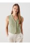 New season deals from güli̇s gi̇yi̇m beige v-neck women's classic vest